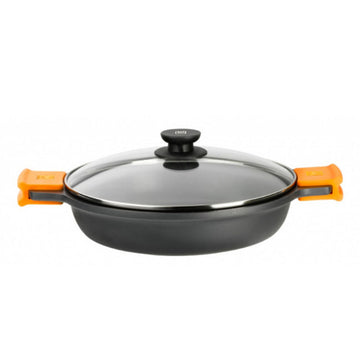 Casseruola con coperchio in vetro BRA A270540 Nero 9 L (1 Unità)