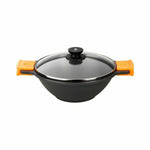 Padella BRA Braisogona_A272028 Nero Nero/Arancione Metallo Alluminio Ø 24 cm Ø 28 cm - Augustea Shop