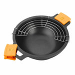 Padella BRA Braisogona_A272028 Nero Nero/Arancione Metallo Alluminio Ø 24 cm Ø 28 cm - Augustea Shop
