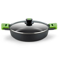 Casseruola con coperchio BRA PRIOR Nero Alluminio 2,3 L Ø 24 cm (1 Unità) - Augustea Shop