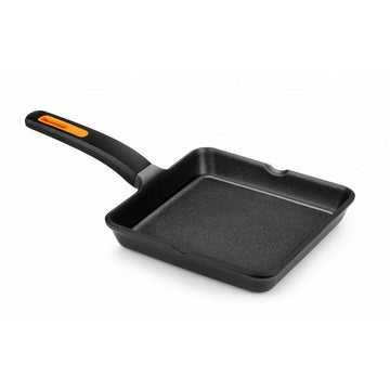 Flat grill pan BRA EFFICIENT PLUS Black Aluminium