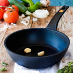 Saltare la padella BRA A271120 Ø 20 cm Nero Alluminio (1 Unità) - Augustea Shop