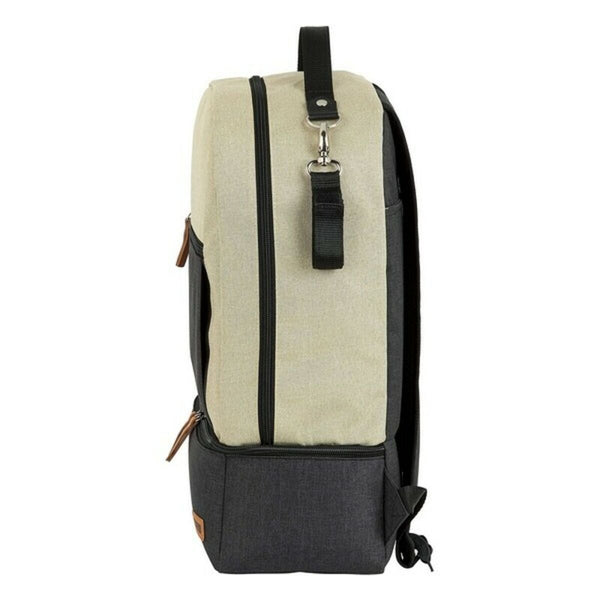 Borsa Sportiva con Portascarpe Safta M883 Beige Grigio scuro 15 L - Augustea Shop