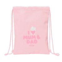 Zainetto con Cordini Safta Love Rosa 26 x 34 x 1 cm