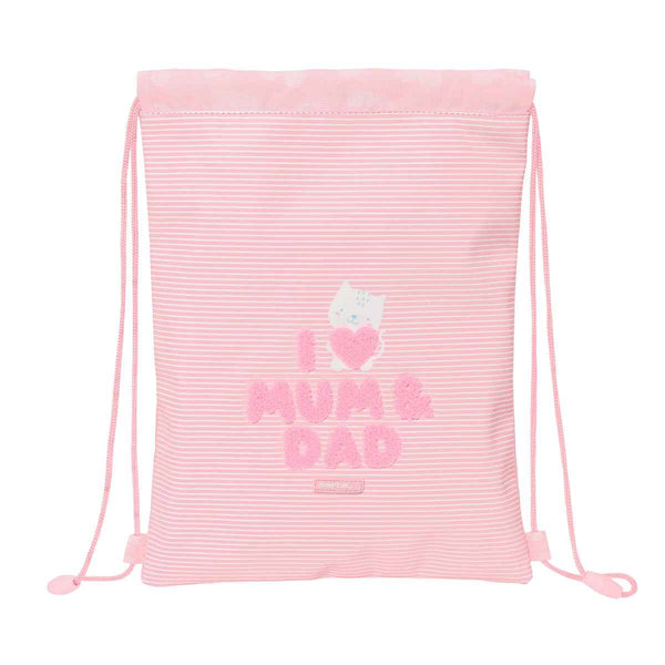 Zainetto con Cordini Safta Love Rosa 26 x 34 x 1 cm