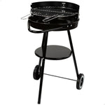 Barbecue a Carboni con Ruote Aktive Alluminio Metallo smaltato textilene 42 x 76,5 x 42 cm Nero - Augustea Shop