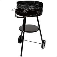 Barbecue a Carboni con Ruote Aktive Alluminio Metallo smaltato textilene 42 x 76,5 x 42 cm Nero - Augustea Shop