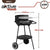 Barbecue a Carboni con Ruote Aktive Alluminio Metallo smaltato textilene 42 x 76,5 x 42 cm Nero - Augustea Shop