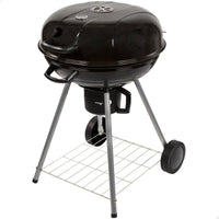 Barbecue a Carboni con Ruote Aktive Alluminio Metallo smaltato textilene 57 x 86 x 57 cm Nero - Augustea Shop