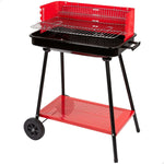 Barbecue a Carboni con Ruote Aktive Acciaio Plastica Metallo smaltato 66 x 85 x 44 cm Rosso - Augustea Shop