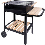Barbecue a Carboni con Ruote Aktive Metallo smaltato 100,5 x 88,5 x 40 cm Nero - Augustea Shop