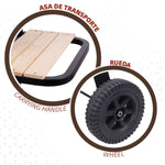 Barbecue a Carboni con Ruote Aktive Metallo smaltato 100,5 x 88,5 x 40 cm Nero - Augustea Shop