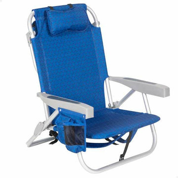 Sedia da Spiaggia Aktive 50 x 53 x 78 cm Azzurro