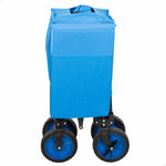 Carrello Multiuso Aktive Azzurro Nero Poliestere PVC Acciaio 88 x 108 x 47 cm Pieghevole Spiaggia - Augustea Shop