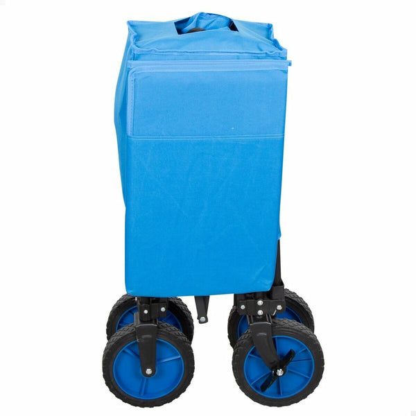 Carrello Multiuso Aktive Azzurro Nero Poliestere PVC Acciaio 88 x 108 x 47 cm Pieghevole Spiaggia - Augustea Shop
