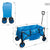Carrello Multiuso Aktive Azzurro Nero Poliestere PVC Acciaio 88 x 108 x 47 cm Pieghevole Spiaggia - Augustea Shop