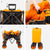 Carrello Multiuso Aktive Arancio Poliestere PVC Acciaio 86 x 108 x 44 cm Pieghevole Spiaggia - Augustea Shop