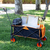 Carrello Multiuso Aktive Arancio Poliestere PVC Acciaio 86 x 108 x 44 cm Pieghevole Spiaggia - Augustea Shop