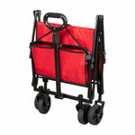 Carrello Multiuso Aktive Rosso Poliestere Acciaio 65 x 94 x 40 cm Pieghevole Spiaggia - Augustea Shop