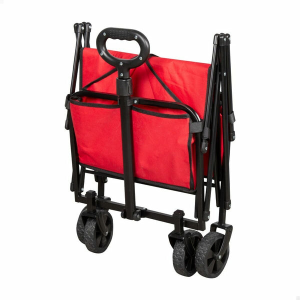 Carrello Multiuso Aktive Rosso Poliestere Acciaio 65 x 94 x 40 cm Pieghevole Spiaggia - Augustea Shop