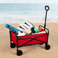 Carrello Multiuso Aktive Rosso Poliestere Acciaio 65 x 94 x 40 cm Pieghevole Spiaggia - Augustea Shop