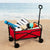 Carrello Multiuso Aktive Rosso Poliestere Acciaio 65 x 94 x 40 cm Pieghevole Spiaggia - Augustea Shop