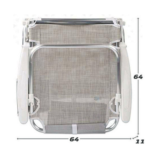 Sedia da Spiaggia Aktive Beige Grigio 51 x 45 x 76 cm - Augustea Shop