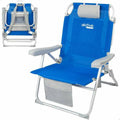 Sedia da Spiaggia Aktive 55 x 66 x 86 cm Azzurro Grigio
