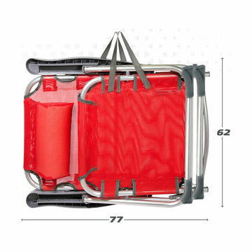 Sedia da Spiaggia Aktive Rosso (Ricondizionati A)
