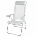 Folding Chair Aktive Reclining Grey 44 x 55 x 101 cm