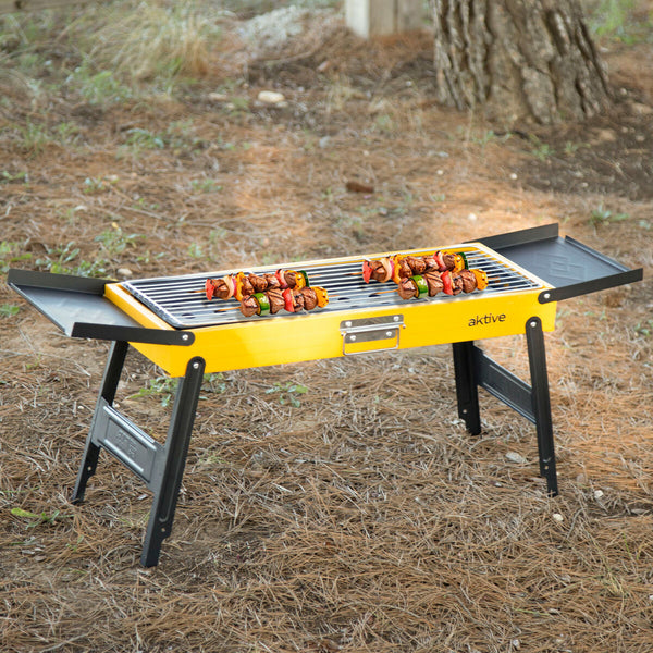 Barbecue Portatile Aktive Acciaio 89 x 32 x 22 cm Giallo - Augustea Shop