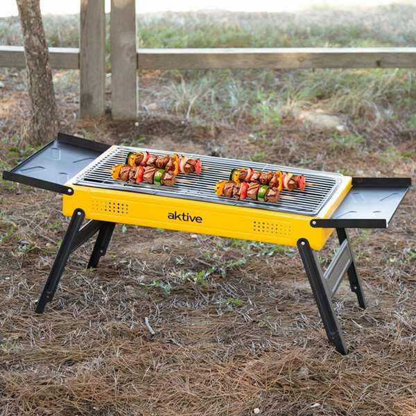 Barbecue Portatile Aktive Acciaio 89 x 33 x 33 cm Giallo - Augustea Shop