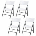 Sedia Pieghevole Lifetime Bianco 4 Unità 50 x 58 x 83 cm