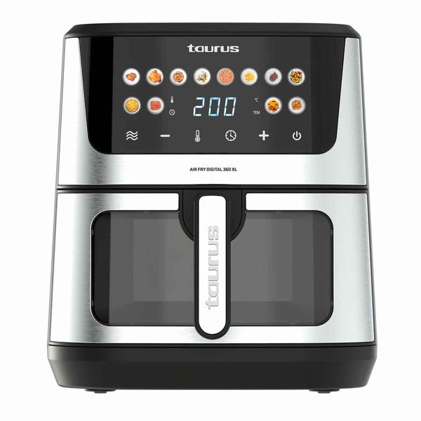 Friggitrice ad Aria Taurus Nero 2100 W 8 L