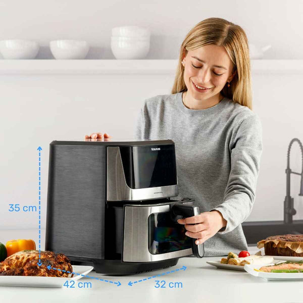 Friggitrice ad Aria Taurus Nero 2100 W 8 L