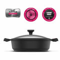 Casserole with lid Taurus 980929000 Black Ø 28 cm