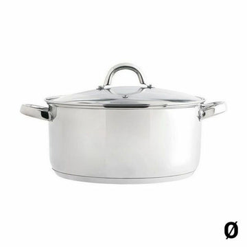 Casseruola con coperchio in vetro Quid Ottawa Acciaio inossidabile