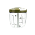 Mini Tritatutto Manuale con Corda Quid Naturalia Verde Metallo 12,5 x 14 cm Manuale