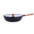 Casserole with Lid Quid Naturalia Black Metal 28 cm With lid Stews