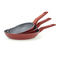 Set di padelle Bidasoa Zocco Grigio Terracotta Metallo 3 Pezzi