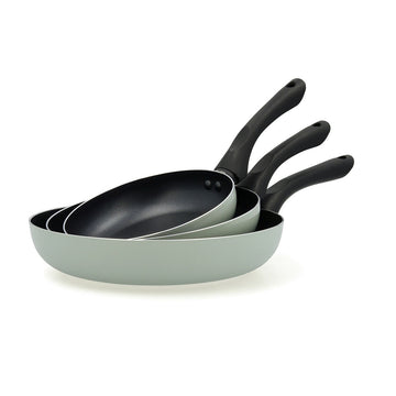 Set di padelle Quid Tropic Verde Metallo 3 Pezzi