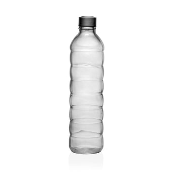 Bottle Versa Transparent Glass Aluminium 1,22 L 8,5 x 33,2 x 8,5 cm