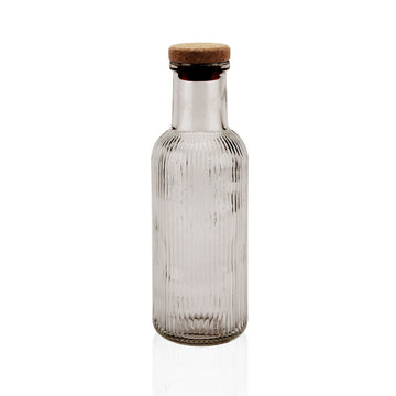 Water bottle Versa Grey Glass 1 L 8,7 x 27,8 x 8,7 cm