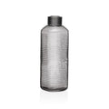 Water bottle Versa Grey Glass Aluminium 1 L 8,3 x 23,5 x 8,3 cm