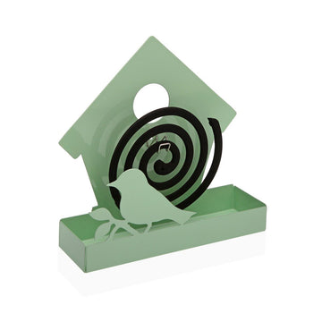 Support for mosquito coils Versa Green Metal 5 x 17 x 17 cm Bird