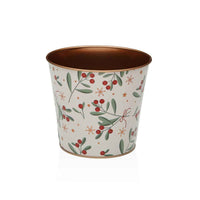 Vaso Versa Metallo Minimalista Bacche 13,3 X 11,3 X 13,3 CM