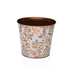 Vaso Versa Aurea Metallo Minimalista 13,3 X 11,3 X 13,3 CM