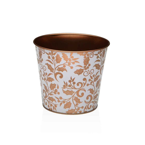 Vaso Versa Aurea Metallo Minimalista 13,3 X 11,3 X 13,3 CM