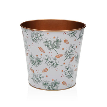 Vaso Versa Yule Metallo Minimalista 17,5 x 16,5 x 17,5 cm