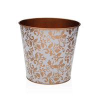 Vaso Versa Aurea Metallo Minimalista 17,5 x 16,5 x 17,5 cm